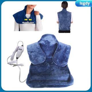 Electric Heating Pad 24\'\'x32\'\' Electric Heating Wrap for Neck and Shoulders with Overheating Protection 3 Heating Settings