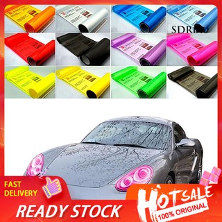 【Ready stock】New Auto Car Fog Light Headlight Taillight Tint Vinyl Film Sheet Sticker Decal