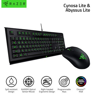 Razer Cynosa Lite & Razer Abyssus Lite Chroma RGB Light Gaming Keyboard Mouse Combo