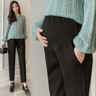 Maternity Pants Spring and Autumn New Korean Style Straight Suit Pants Internet Celebrity Pregnancy