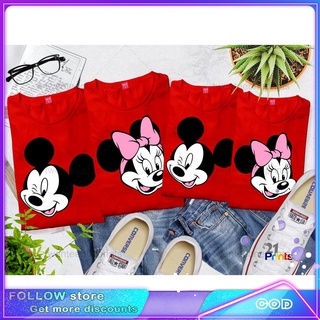Mickey Minnie Mouse Family Shirt RED (SOLD PER PIECE NOT SET)mouse