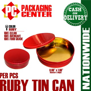 8x2 Ruby Dream Cake Tin Can by 1 pcs per box. COD Nationwide!