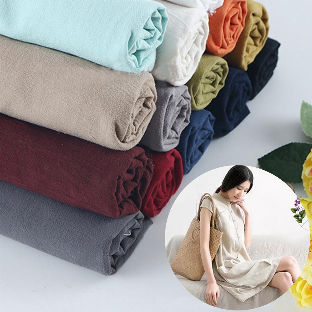130x100cm Linen Cloth Cotton Patchwork Soft Fabric (2)