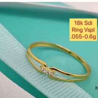 18K Saudi Gold Engagement Ring