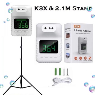 【Hot sale】 K3X Thermometer Scanner Non Contact Automatic Induction Infrared Digital with 2.1M Stand