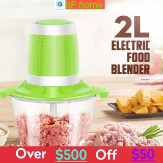 「SFhome」2L 220V Multifunction Electric Chopper Meat Grinder Food Vegetable-Blender Stuffing Mincer