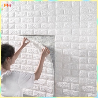 BIG SALE 38x35cm Wallpaper Foam Brick 3D Wall Sticker Self Adhesive Wall Decor design for bedroom