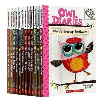 12 Book/Set English Original Owl Diaries Owl Diaries Children's Bridge Chapter Book Enlightenment