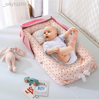 baby☊Baby Bassinet Bed Portable Crib Mattresses Lounger for Newborn Breathable and Sleep Nest Trave