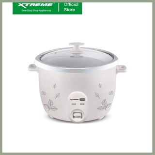 【Available】XTREME HOME 1.8L Rice Cooker Galvanized Body Tempered Glass Lid without Steamer [RC55 CUP