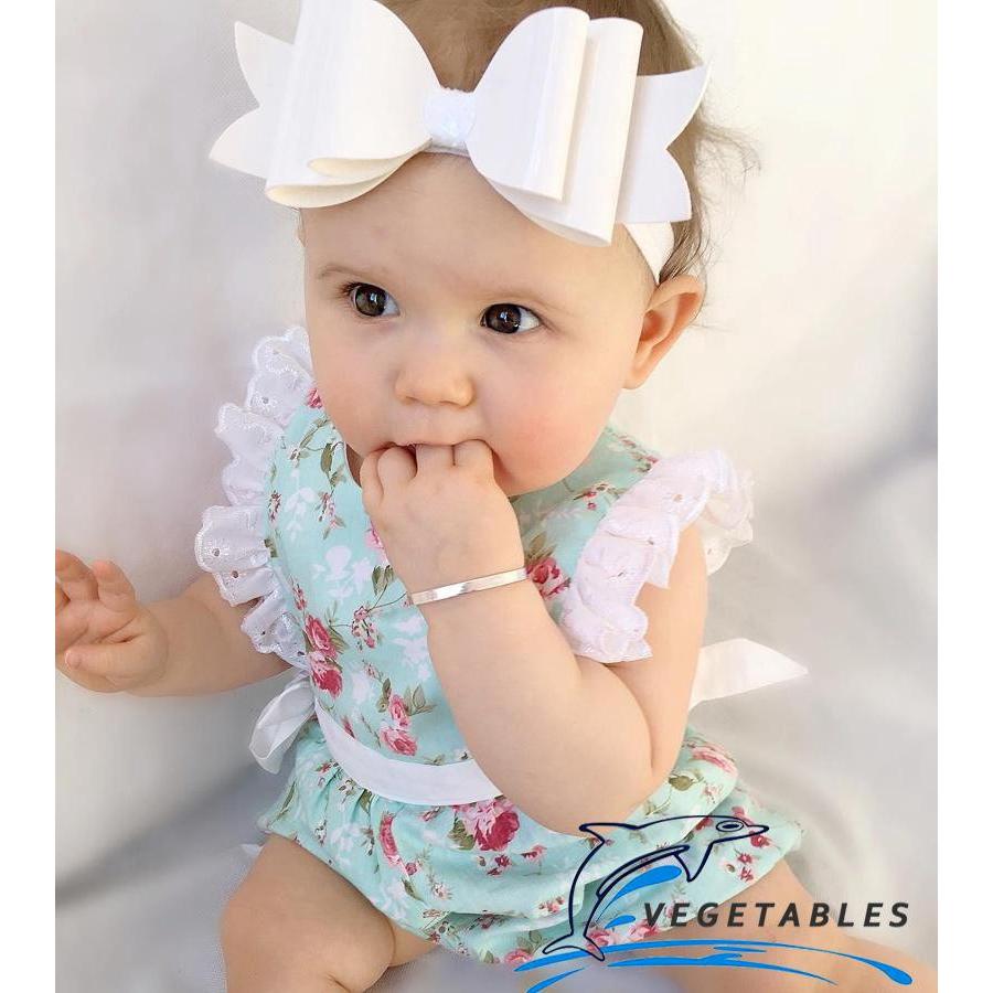 YLE-Cute Newborn Toddler Baby Girl Clothes Lace Floral (5)