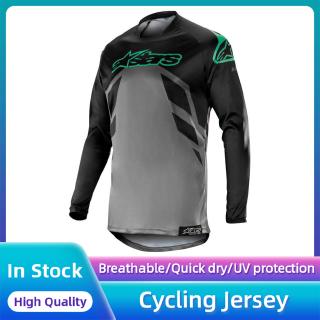 Men's Long Sleeve Pro Jersey Top DH BMX MTB MX ATV Riding Shirt Bicycle Dirt Bike Racing Shirt Quick Dry Downhill Off Road Riding Apparel