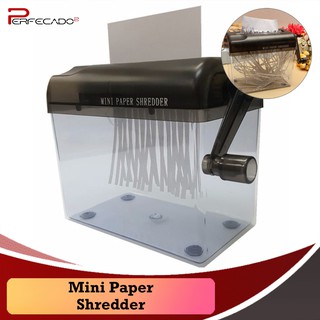 Mini Hand Shredder Portable Mechanic Paper Quilling Fringer Tools Straight (Black) (1)