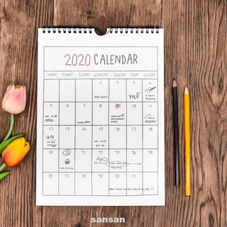 2020 Desktop Office Hanging Paper Daily Schedule Wall Calendar