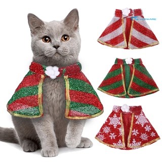 Pet Cloak Fastener Tape Pet Cosplay Skin Friendly Pet Dogs Cats Cape Costume for Christmas