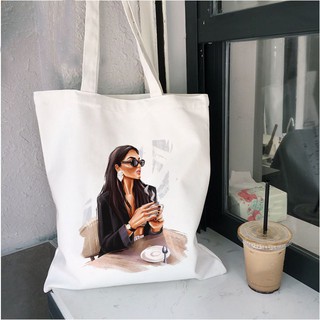 Women's Canvas Shoulder Tote Bag Large Capacity Shopping Bags Female Handbag Foldable Reusable Beach