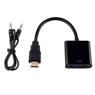 HDMI to VGA Converter Adapter Cable 1080P for HDTV PC Laptop Projector Display Monitor with Audio