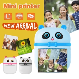 Panda Portable Thermal Printer Mini Pocket Multifunctional Label Photo Printers Quick Printing Home Office Use Photo Album DIY (1)