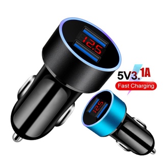 5V 3.1A Car Charger,QC 3.0 Fast Charger, Dual USB Fast Charging For Universal Phone iPhone/Andriod/Tablet Devices