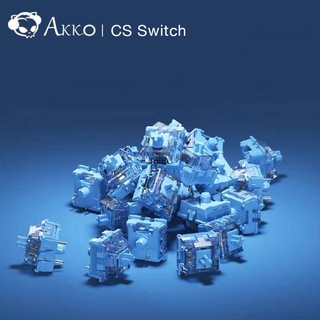 Original AKKO CS Switch For Mechanical Keyboard Ocean Blue Matcha Green Rose Red Switch Linear Tactile