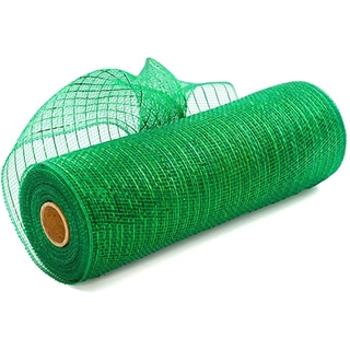 30 feet (10 yard) Poly Mesh Ribbon with Metallic Foil Each Roll for Wreaths Swags Bows Wrapping and Decorating (9)