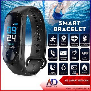 M3 Smart Watch Blood Pressure Monitor Bracelet Heart Rate Monitor Band
