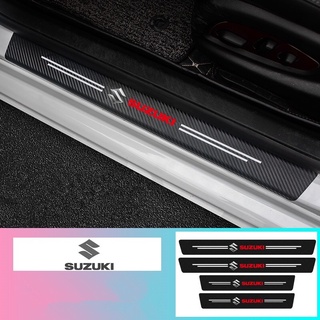 ✱┇【Ready Stock】Suzuki Carbon Fiber Car Door Sill Protector Sticker