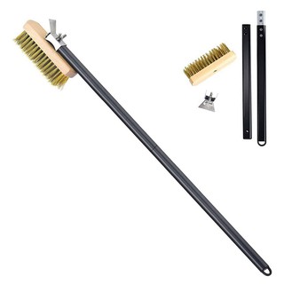 Professional Pizza Oven Copper Brush Scraper Household Grill Brass Cleaning Brush With 31 Inch