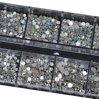 1 Box Crystal Rhinestone 3D Glitter Glass Gems Nail Art Decor (5)