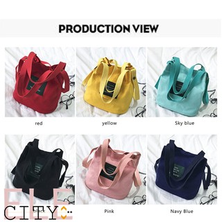 【Ele】Korean Canvas Handbag Shoulder Bag Girls Crossbody Bag