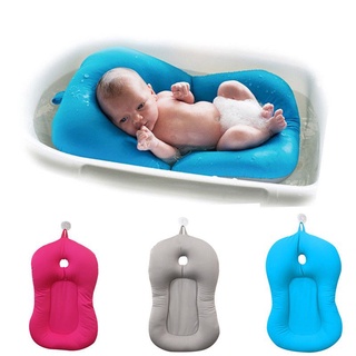 【Ready Stock】☁☍High Anti-skid Baby Bathing Mat Baby Bathtub Shower Bed Breathable Soft Bath Pad