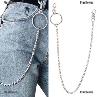 Plusflower Big Ring Wallet Waist Chain Punk Trousers Hipster Wallet Key Chains Jean HipHop