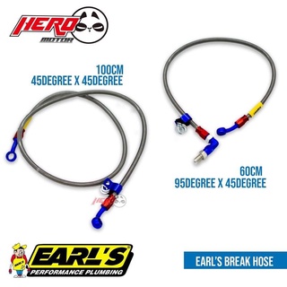 Automobilesஐ∋✐EARL'S BRAKE HOSE 22 INCHES and 36 INCHES Universal 45 DEGREES and 90 DEGREES Made in