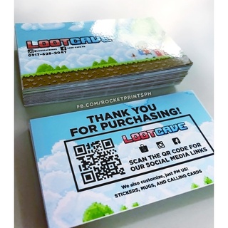 【Ready Stock】☼☽100pcs Custom Business Cards / Calling Cards