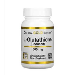 California Gold Nutrition L-Glutathione (Reduced), 500 mg, 30 Veggie Capsules