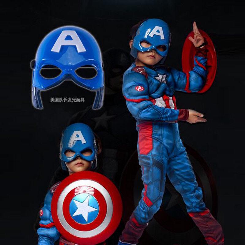 Kids Captain America Avengers Cosplay Super Hero Boys (5)