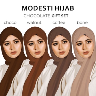 【The New】✗♂Modesti Hijab Premium Non Slip Chiffon Gift Set