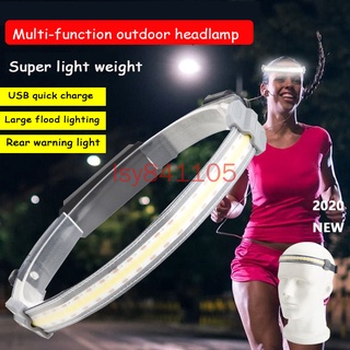 Led Headlamp 220° Wide Beam COB headlamp Built-in Battery USB charging Headlight Waterproof Lamp for Camping
