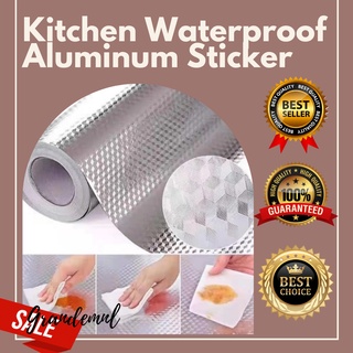 Multifunctional KITCHEN WATERPROOF ALUMINUM FOIL STICKERS. Oil Proof Anti Greasy Adhesive Sticker.