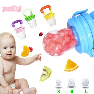 【stock】Fresh Food Feeder Children's Fruit Feeder Nipple Feeding Safety Baby Silicone Pacifiers Of Different Sizes S, M, L
