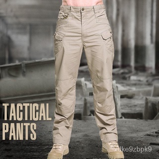 Mens Camouflage Cargo Pants Elastic Multiple Pocket Military Male Trousers Outdoor Joggers Pant Plus