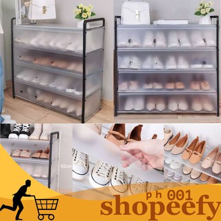 5 Layer Space Saver Shoe Rack Organizer with Cover Brand New & High Quality (1)