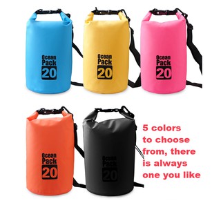 Ocean Pack 2L 5L 10L 20L Portable Barrel-Shaped Waterproof Dry Bag