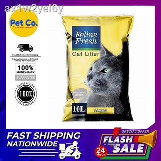 cat litter❅✕☫Feline Fresh Clean Paws Clumping Cat Litter, Low Tracking Cat Litter with Odor Control