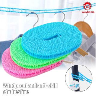 Nylon Clotheslines Hanging Rope Drying Clothes Dryer Non-slip Windproof for Outdoor 3/5/8/10 Meters