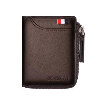 Men Wallets Short Purse Pu Leather Credit Card Holders Solid Luxury Billfold Bags Casual Wallet