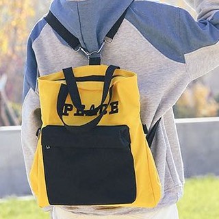 Korean Canvas Bag (Design No.72) 4way Backpack Shoulder Crossbody Tote bag Katsa Sling bag