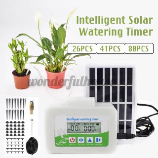 Intelligent Watering Timer Automatic Solar Watering Device Water Pump Irrigation System/ Garden Watering System Dripper Drip Sprinkling Plant Watering Kit