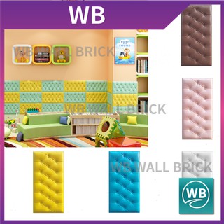 ⭐ WB -Manila⭐ 60x30cm 3D DIY Self Adhesive Anti-collision Foam Wallpaper Living Room Bedroom