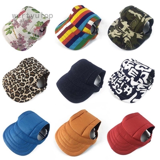 Wertyuiop 8 Colors Jennifer's store Pet Dog Hat Baseball Cap Windproof Shade Travel Sun Hats For Puppy Dogs